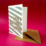 Personalised Gold Detail Birthday Card, thumbnail 3 of 5