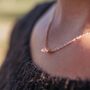 Single Crystal Minimalist Choker Dainty Necklace, thumbnail 6 of 7