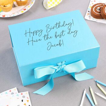 Personalised A5 Bright Blue Gift Box, 4 of 8