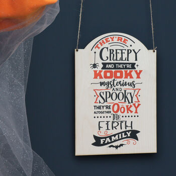 Personalised Halloween Hanging Sign, 6 of 6
