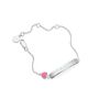 Personalised Girl' Sterling Silver My Little Love Heart Identity Bracelet – Christening, Birthday Or Flower Girl Gift, thumbnail 3 of 6