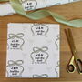 Personalised 'Tied The Knot' Wedding Wrapping Paper, thumbnail 8 of 11