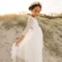 Mary Jane In Ivory White ~ Party Or Flower Girl Dress, thumbnail 7 of 8