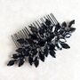 Black Crystal Hair Comb, thumbnail 6 of 6