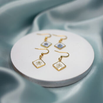 Forget Me Not Minimalist Silver Or Gold Earrings, 8 of 12