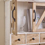 Farmhouse Three Drawer Wall Cabinet With Hooks, thumbnail 3 of 4