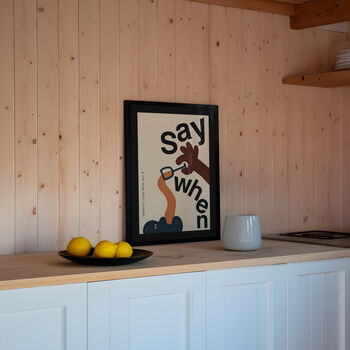 Say When Retro Wine Wall Print, 9 of 10