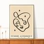 ‘Femme Cosmique, Boho Line Art Print, thumbnail 1 of 9