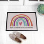 Personalised Bright Rainbow Indoor Doormat, thumbnail 1 of 5
