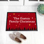 Personalised Christmas Scene Indoor Doormat, thumbnail 2 of 4