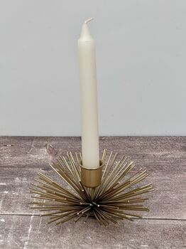 Gold Spike Candle Holder, 2 of 4