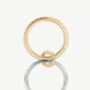 Two Tone Interlocking Ring – Gold And Silver Stacking Ring, thumbnail 2 of 5