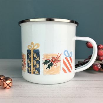 Christmas Present Enamel Mug, 8 of 10