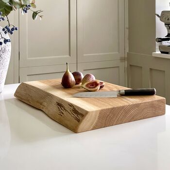 Large Live Edge James Martin Oak Chopping Board, 2 of 9