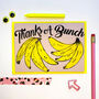 'Thanks A Bunch' Hand Screen Printed Card, thumbnail 3 of 4