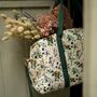 Botanical Pumpkin Ivory Quilted Weekend Bag, thumbnail 5 of 5