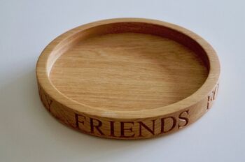 Personalised Wooden Round Storage Tray, 5 of 6