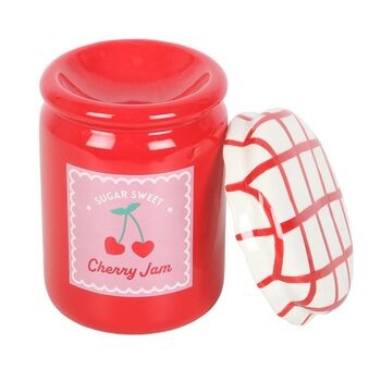 Cherry Jam Jar Oil Burner And Wax Warmer, 4 of 4