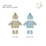 Luxury Baby Boys Cardigan, Bobble Hat And Mittens Set, thumbnail 7 of 12