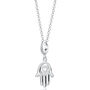 Fatima Hand Charm Necklace, Sterling Silver Or Gold Plated, thumbnail 2 of 10