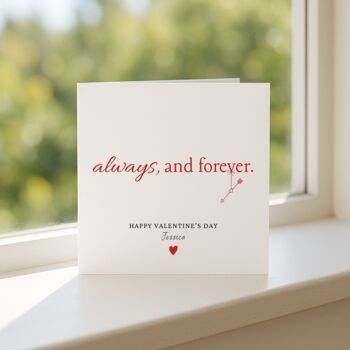 Romantic Personalised Valentine's Day Card, 5 of 6