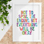 Everything Will Be Okay Print For Children, thumbnail 1 of 2