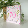 Balloon Brights 70th Birthday Card Pink, thumbnail 2 of 2