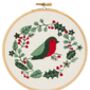Beginner Robin Wreath Embroidery Kit, thumbnail 1 of 3