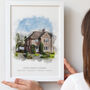 Personalised Watercolour Our Home Framed Print, thumbnail 2 of 8