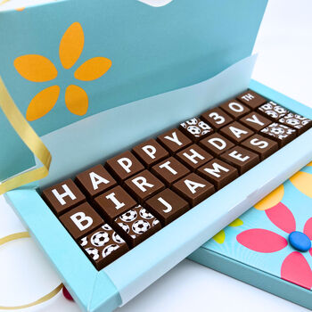 Personalised 30th Birthday Chocolate Box, 2 of 11