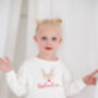 Personalised Reindeer Christmas Sweatshirt Jumper, thumbnail 3 of 4