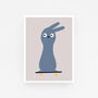 Skateboarding Bunny Rabbit Art Print 30cm X 40cm, thumbnail 5 of 7