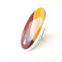 Mookaite Oval Gemstone Ring Set In Sterling Silver, thumbnail 1 of 4