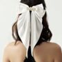 Personalised Monogram Long Hair Bow Clip, thumbnail 6 of 8