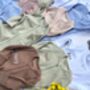 Teddy Bear Personalised Baby Zip Sleepsuit – Embroidered Baby Grow With Name – Bunny , Cub Or Goose, thumbnail 2 of 9