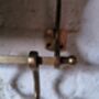 Antiqued Gold Retro Mirror Rack And Hooks, thumbnail 4 of 5