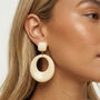 Cream Statement Drop Earrings, thumbnail 1 of 5