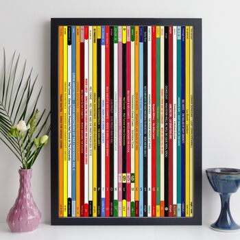 Personalised 70th Birthday Print Music Gift Year 1956, 4 of 9