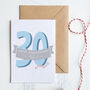 Personalised 30th Pearl Wedding Anniversary Card, thumbnail 2 of 2