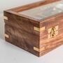Personalised Three Watches Wood And Glass Watch Box, thumbnail 2 of 7
