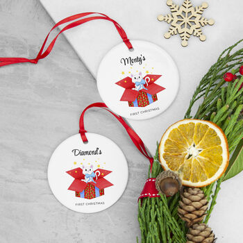 Personalised Cat’s First Christmas Ornament, 3 of 5