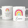 Personalised You Make The World Brighter Rainbow Mug, thumbnail 4 of 5