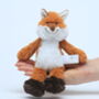 Woodland Fox Soft Toy With Engraved Heart, thumbnail 3 of 8