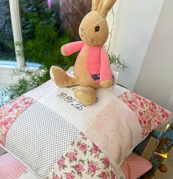 Personalised Sparkly Name And Date Cushion, 11 of 11