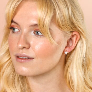 Crystal Star Stud Earrings, 3 of 3