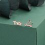 Sterling Silver 'They' Pronoun And Transgender Symbol Mismatched Earrings, thumbnail 3 of 12