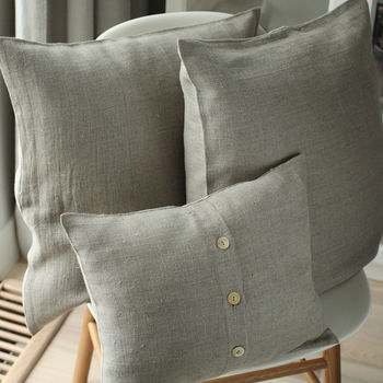 Lara Linen Decorative Cushion Covers, 2 of 10