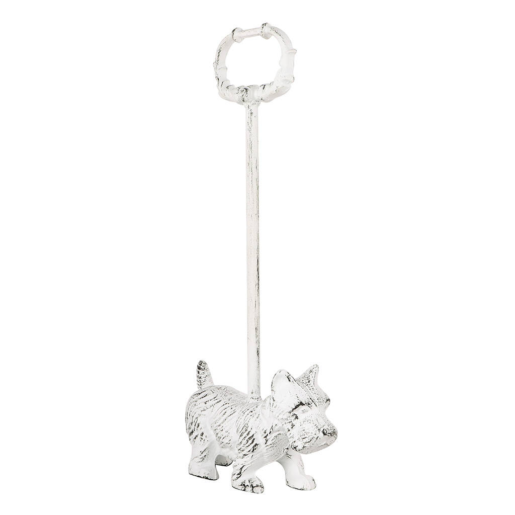 Cast Iron Westie Dog Door Stop With Handle By Dibor 