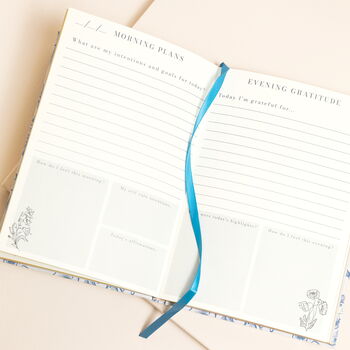 Blue Wildflower Self Care Daily Gratitude Journal, 2 of 6