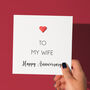 Wedding Anniversary Card For Husband Or Wife, thumbnail 3 of 5